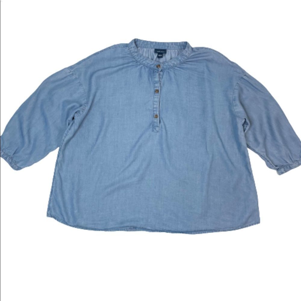 J. Jill Denim 3/4 Sleeve Top
